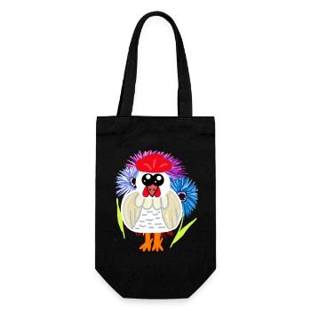 Birthday Mother's Day Chicken Hen Chickens - Gift Bag for Bottles - black - Front