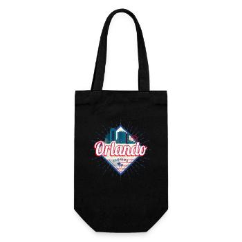 Orlando Florida in United States USA Design - Gift Bag for Bottles - black - Front