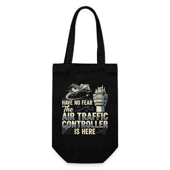 Fluglotse Air Traffic Controller Pilot - Gift Bag for Bottles - black - Front