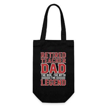 Enseignant à la retraite Papa L’idole Le Mythe L’Éducateur - Sac à bouteille - noir - Devant