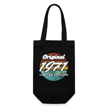 55e anniversaire 1971 cadeau pour hommes et femmes - Sac à bouteille - noir - Devant