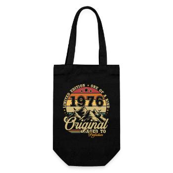 Original 1976 jahrgang geburtstagsgeschenk - Geschenkbeutel für Flaschen - Schwarz - Vorne