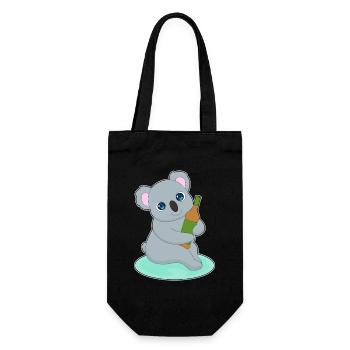 Koala Bottle of Beer - Gift Bag for Bottles - black - Front