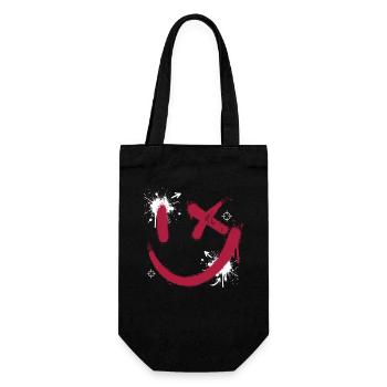 Graffiti Skull Street Art Spray - Gift Bag for Bottles - black - Front