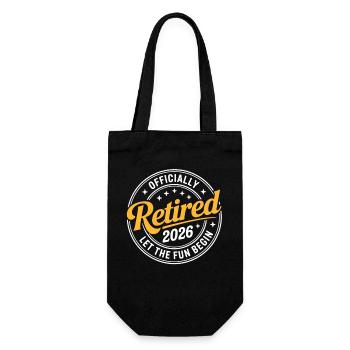 Retired 2026 Funny Retired Graphic Men Retirement - Gift Bag for Bottles - black - Front