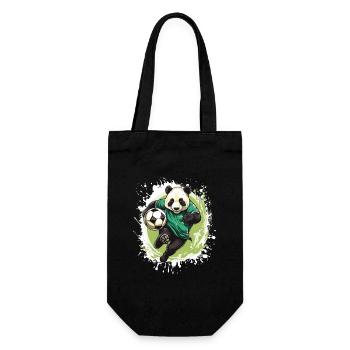 Panda Football Team - Gift Bag for Bottles - black - Front
