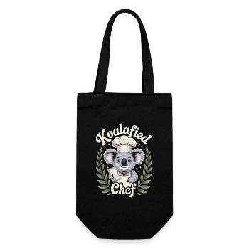 Funny Koalafied Chef Cute Koala Chef - Gift Bag for Bottles - black - Front