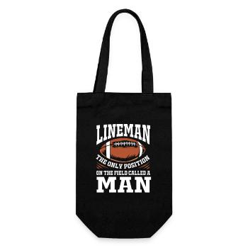 American Football Lineman - Gift Bag for Bottles - black - Front
