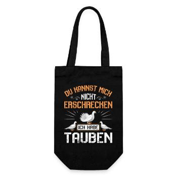 Taubenflüsterer brieftaubenzucht Taubenzüchter - Geschenkbeutel für Flaschen - Schwarz - Vorne