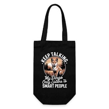  Dingo Australischer Wildhund Tierliebhaber Design - Geschenkbeutel für Flaschen - Schwarz - Vorne