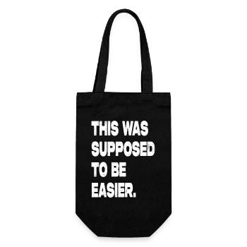 C’était censé être plus facile - Sac à bouteille - noir - Devant