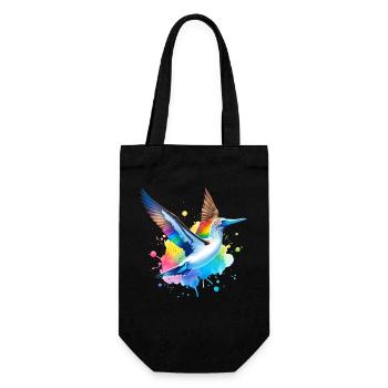 Blue-footed boobies gift - Gift Bag for Bottles - black - Front