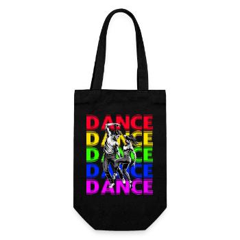 Dance Passion Dancing Colorful Expression - Gift Bag for Bottles - black - Front