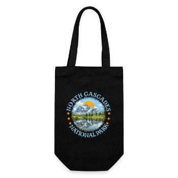 North Cascades National Park - Gift Bag for Bottles - black - Front