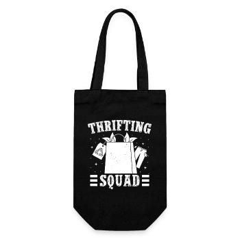 Thrift Shop Thrifting Squad Love Thrifting - Gift Bag for Bottles - black - Front