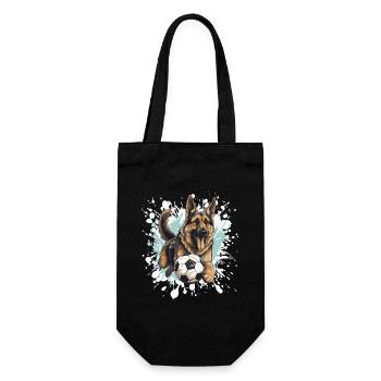 Berger allemand chien Football Sports - Sac à bouteille - noir - Devant