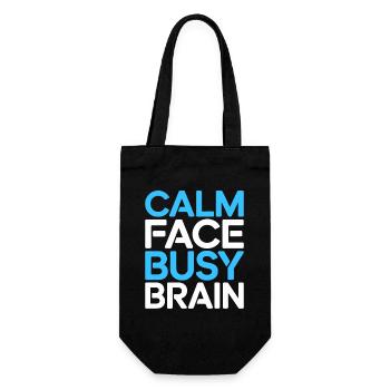Homeroom Teacher Calm Face Busy Teaching Career - Geschenkbeutel für Flaschen - Schwarz - Vorne