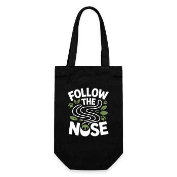 Follow The Nose Dog Nose Work Fun - Gift Bag for Bottles - black - Front