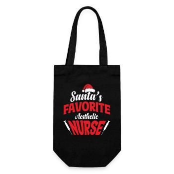  Cosmetic Nurse Dermatology Botox Dealer Aesthetic - Gift Bag for Bottles - black - Front