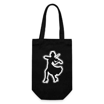 Violin Violinist Kids Girls Ladies Violin - Gift Bag for Bottles - black - Front