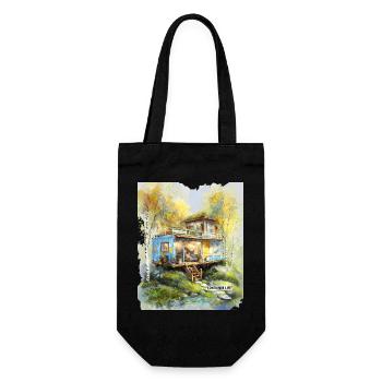 Container Life Woodland Studio - Geschenkbeutel für Flaschen - Schwarz - Vorne