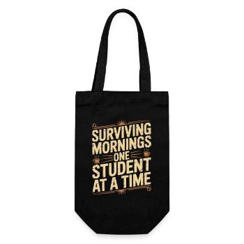 Professeur principal survivant aux matins Conseiller de classe - Sac à bouteille - noir - Devant