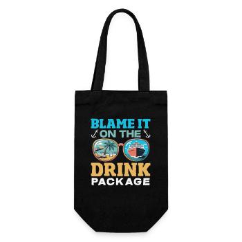 Blame It On The Drink Package Alcohol - Gift Bag for Bottles - black - Front