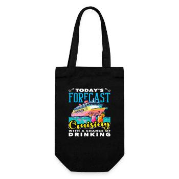 Prediction Cruising Chance Of Drinking - Gift Bag for Bottles - black - Front