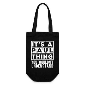 It’s A Paul Thing You Wouldn’t Understand - Gift Bag for Bottles - black - Front