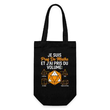 Prof de Maths prend du Volume - Sac à bouteille - noir - Devant