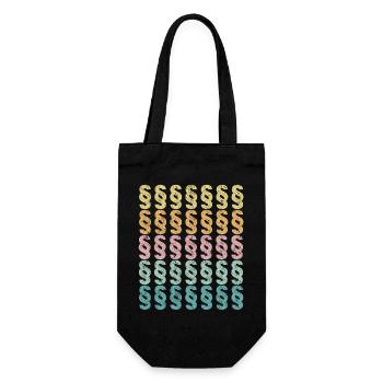 Paragraphs for law students and lawyers - Gift Bag for Bottles - black - Front