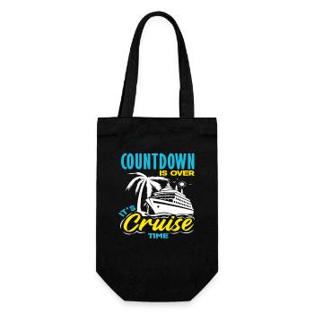 Countdown Is Over Its Cruise Time Holiday - Gift Bag for Bottles - black - Front