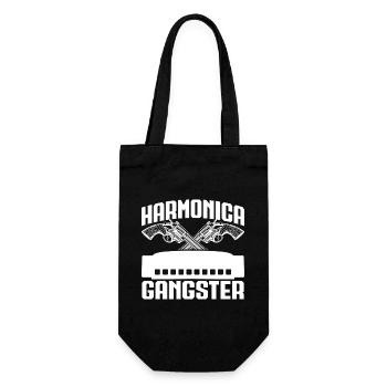 Harmonica Musican Gangster Harmonica - Geschenkbeutel für Flaschen - Schwarz - Vorne