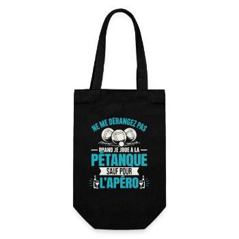 Ne Me Dérangez Pas Quand Je Joue À La Pétanque - Sac à bouteille - noir - Devant