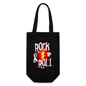 Rock and Roll - Gift Bag for Bottles - black - Front