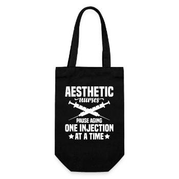  Aesthetic Nurse Injector Aging Botox Dealer - Gift Bag for Bottles - black - Front