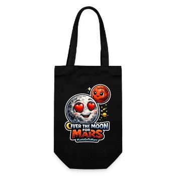 Lass Uns Zum Mars Gehen. Mars-erkundungsmission - Geschenkbeutel für Flaschen - Schwarz - Vorne