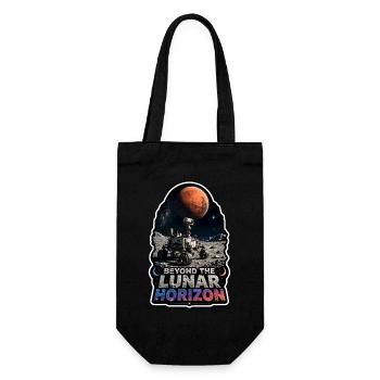 Lass Uns Zum Mars Gehen. Mars-erkundungsmission - Geschenkbeutel für Flaschen - Schwarz - Vorne