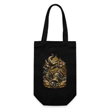 Thailand Thai Pride Elephant - Gift Bag for Bottles - black - Front
