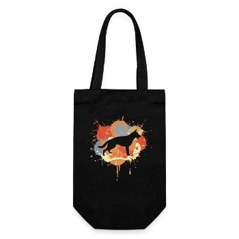 Graffiti du berger allemand - Sac à bouteille - noir - Devant