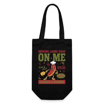 Pickleball Funny Player Pickle Ball Love - Gift Bag for Bottles - black - Front