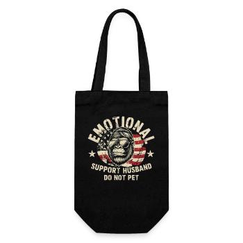 Emotional Gorilla USA Flag - Gift Bag for Bottles - black - Front