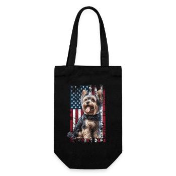 Yorkshire Terrier US Yorkshire Terrier - Gift Bag for Bottles - black - Front