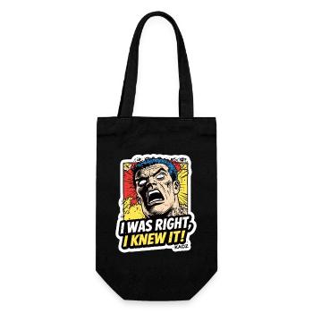 J’avais raison, je le savais, comique - Sac à bouteille - noir - Devant