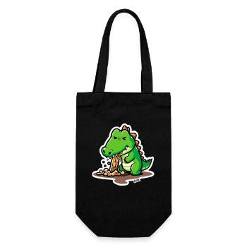 Dessin animé Dino Vomit Splash - Sac à bouteille - noir - Devant