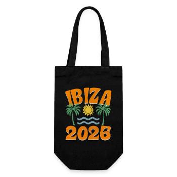 Ibiza 2026 - Geschenkbeutel für Flaschen - Schwarz - Vorne