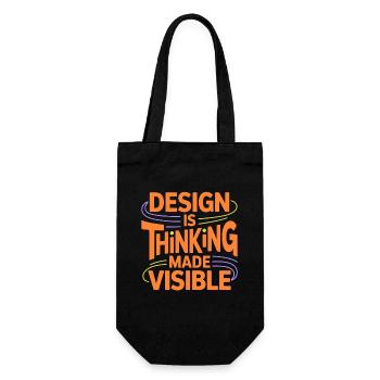 Designer Educator Design Is Thinking Art Educator - Gift Bag for Bottles - black - Front
