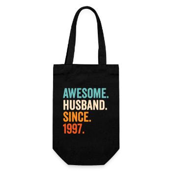 Awesome Husband Since 1997 - Gift Bag for Bottles - black - Front