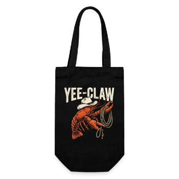Yee Claw Crayfish, Cajun Seafood, River Cr - Gift Bag for Bottles - black - Front