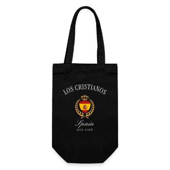 Los Cristianos Teneriffa Spanien – Reise Souvenir - Geschenkbeutel für Flaschen - Schwarz - Vorne